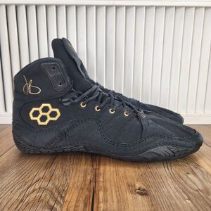 Rudis JB1 Jordan Burroughs Mens Sz 12 Black Gold Wrestling Shoes High Top Sports